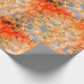 Delicate Dragonflies Oranje Waterverf Cadeaupapier (Hoek)