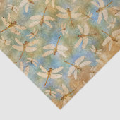 Delicate Dragonflyse-Waterverf Tissuepapier (Detail)