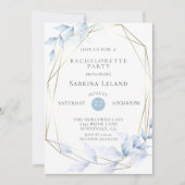 Delicate Dusty Blue Bleek Lila Foliage Kaart (Voorkant)