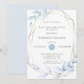 Delicate Dusty Blue Bleek Lila Foliage Kaart (Voorkant / Achterkant)