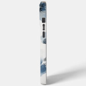 Delicate Dusty Blue Floral Art 🌸 Case-Mate iPhone Case (Achterkant / Links)