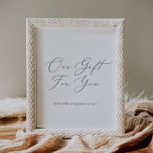 Delicate Dusty Blue Onze Gift voor u Favorieten Si Poster