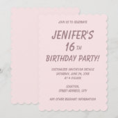 Delicate effen kleur effen blozend roze kaart (Voorkant / Achterkant)