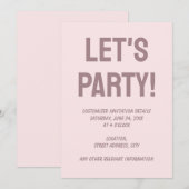 Delicate effen kleur effen blozend roze kaart (Voorkant / Achterkant)