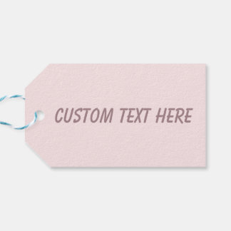 Delicate effen kleur effen blushing roze cadeaulabel