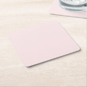 Delicate effen kleur effen blushing roze kartonnen onderzetters (Schuin)