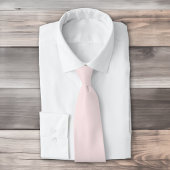 Delicate effen kleur effen blushing roze stropdas