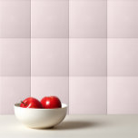 Delicate effen kleur effen blushing roze tegeltje<br><div class="desc">Delicate effen kleur effen blozend roze ontwerp.</div>