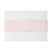 Delicate effen kleur effen blushing roze uitnodigingen wikkel (Achterkant Voorbeeld)