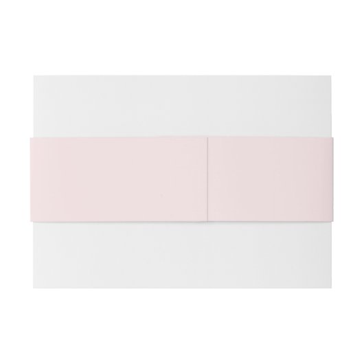 Delicate effen kleur effen blushing roze uitnodigingen wikkel (Achterkant Voorbeeld)