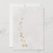 Delicate Elegance acryl doop uitnodiging (Achterkant)