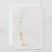 Delicate Elegance acryl doop uitnodiging (Achterkant)