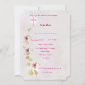 Delicate Elegance acryl doop uitnodiging (Voorkant)