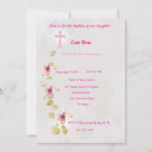 Delicate Elegance acryl doop uitnodiging tempel (Voorkant)