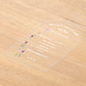 Delicate Elegance acryl doop uitnodiging tempel (Laagn)