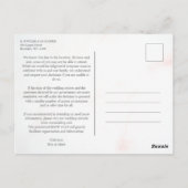 Delicate & Elegant 2 Tones Wildflower Branches Briefkaart (Achterkant)