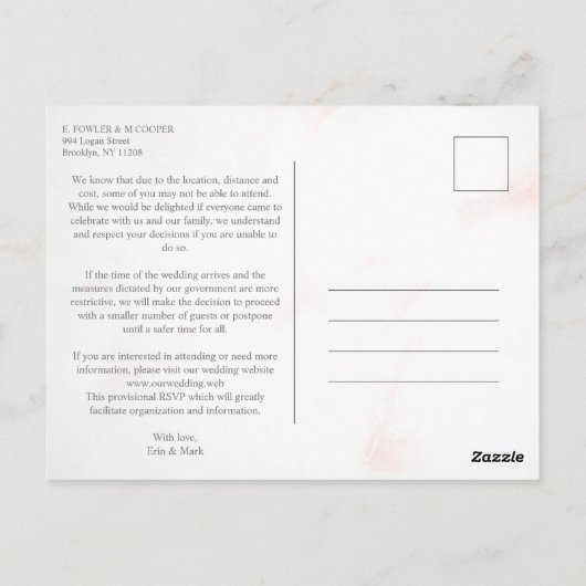 Delicate & Elegant 2 Tones Wildflower Branches Briefkaart (Achterkant)