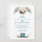 Delicate Elegant Coastal Cowgirl Boots & Hat XVs Kaart (Voorkant)