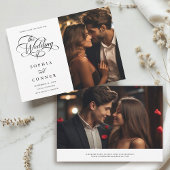 Delicate Elegant Script Trouwfoto Save The Date