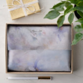 Delicate, Elegante Paarse Anemoon Bloemendecoupage Tissuepapier (Geschenk)