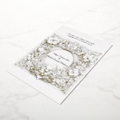 Delicate en weelderige Acanthus, bruiloft Folie Uitnodiging (Gedraaid)