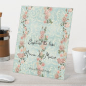 delicate Engelse rozen Reclamebord Met Voetstuk (Insitu)