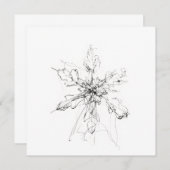 Delicate Enkele Sneeuwvlok  Kaart (Voorkant / Achterkant)