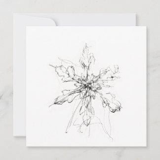 Delicate Enkele Sneeuwvlok  Kaart