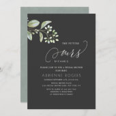 Delicate Eucalyptus Future Mrs Gray Vrijgezellenfe Kaart (Voorkant / Achterkant)