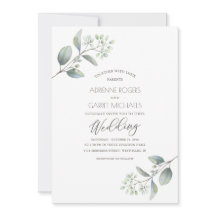 Delicate Eucalyptus Springs White Wedding