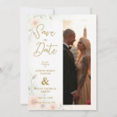 Delicate & Exquisite Romantic Pastel Wedding Save The Date (Voorkant)