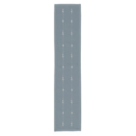 Delicate Farmhouse Floral Table Runner Blue Neutra Korte Tafelloper