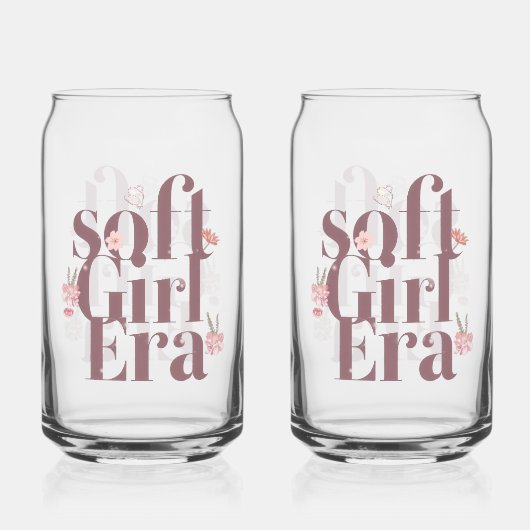 Delicate Feminine Script with Flowers Blikvorm Glas (Achterkant)