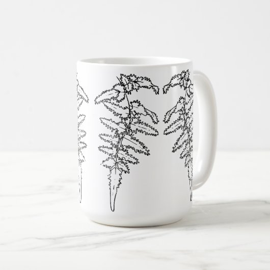 Delicate Fern Koffiemok (Voorkant rechts)
