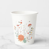 Delicate Flora N07 Papieren Bekers (Voorkant)