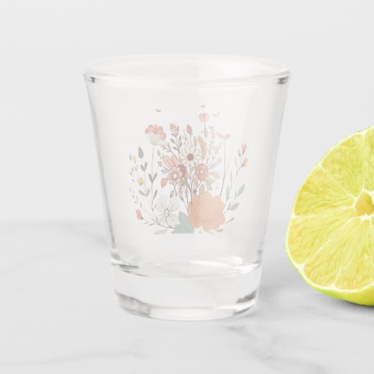 Delicate Flora N08 Shot Glas (Achterkant)