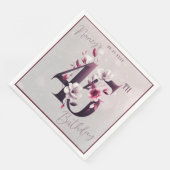 Delicate Floral  45e Verjaardag Servet (Hoek)