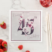 Delicate Floral  45e Verjaardag Servet (Insitu)