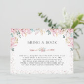 Delicate Floral & Arrows Breng een boek Kaart (Staand voorkant)