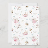 Delicate Floral & Arrows Breng een boek Kaart (Achterkant)