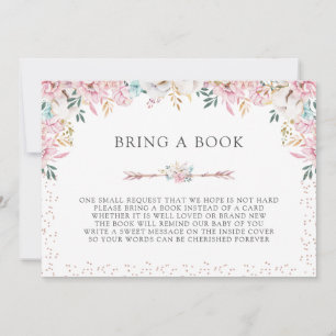 Delicate Floral & Arrows Breng een boek Kaart