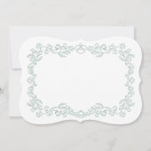 Delicate Floral Baby Baptism Invitation Kaart (Achterkant)