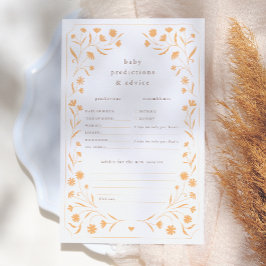 Delicate Floral Baby shower Voorspelling Advies sp