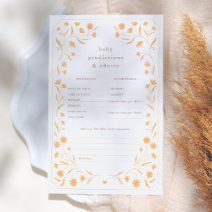 Delicate Floral Baby shower Voorspelling Advies sp