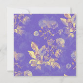 Delicate Floral Bridal Shower Invitation Kaart (Achterkant)