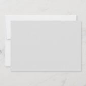 Delicate Floral Corners Wedding Invitations Kaart (Achterkant)
