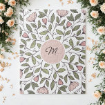 Delicate Floral Custom Monogram Legpuzzel<br><div class="desc">This pretty jigsaw puzzle features a retro-inspired floral design that's pure cottagecore bliss. Hand-drawn soft pink flowers and delicate green leaves dance across a clean white background, creating a charming and romantic feel. Whether you're taking a well-deserved break from a busy day or sinking into some relaxing me-time, this lovely...</div>