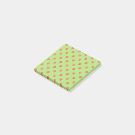Delicate Floral fabric Post-it® Notes (Schuin)