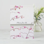 Delicate Floral Kaart (Staand voorkant)