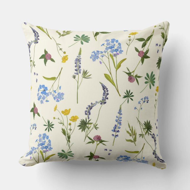 Delicate Floral Kussen (Voorkant)